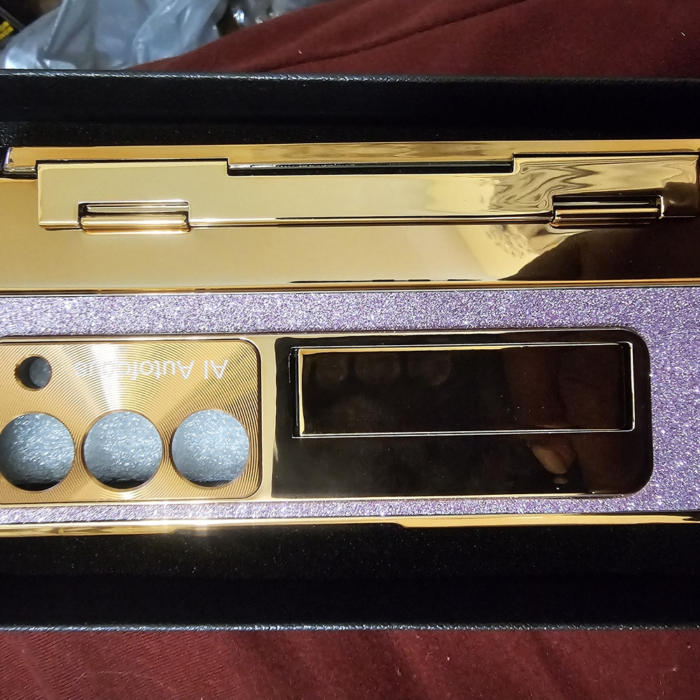 Samsung Gold and Purple Phone Case GALAXY Z FOLD 6